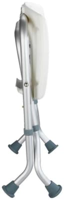 Wenko Badhocker Secura Weiß Aluminium Grau Bild 3