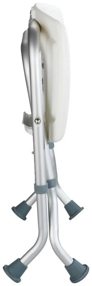 Wenko Badhocker Secura Weiß Aluminium Grau - Bild 3