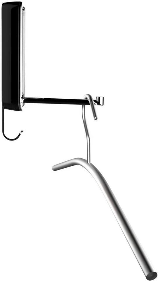 WENKO Klapphaken Premium Sigma Schwarz/Silber - Wandhaken - Bild 4