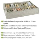 WENKO Unterbettkommode Balance Schuhbox 12 Fächer Grau Vlies Bild 5