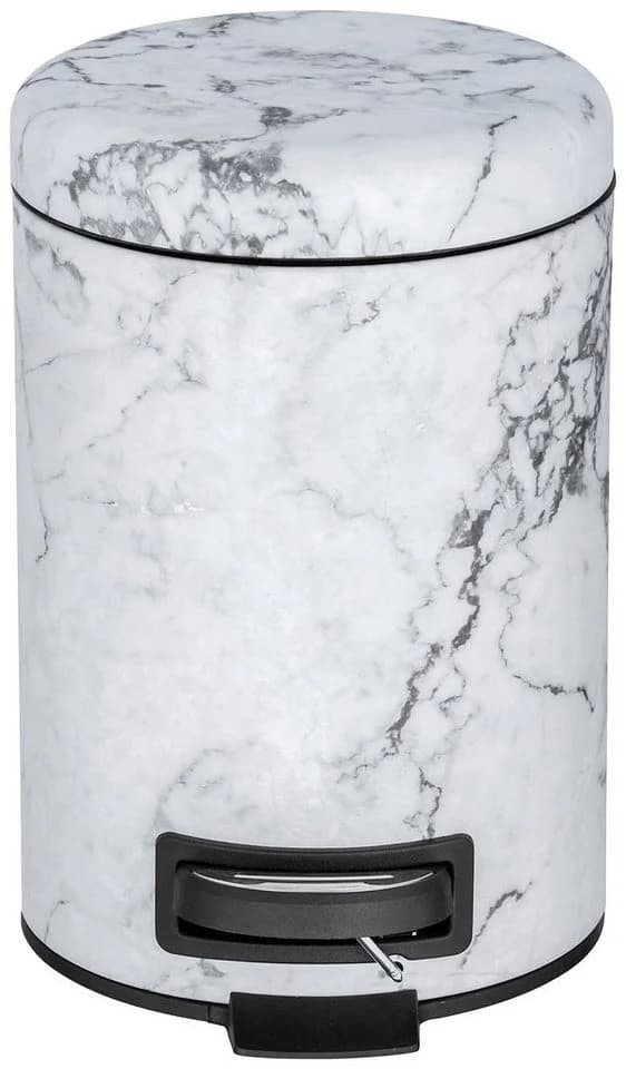 Kosmetikeimer WENKO Onyx Schwarz Stahl Mülleimer
