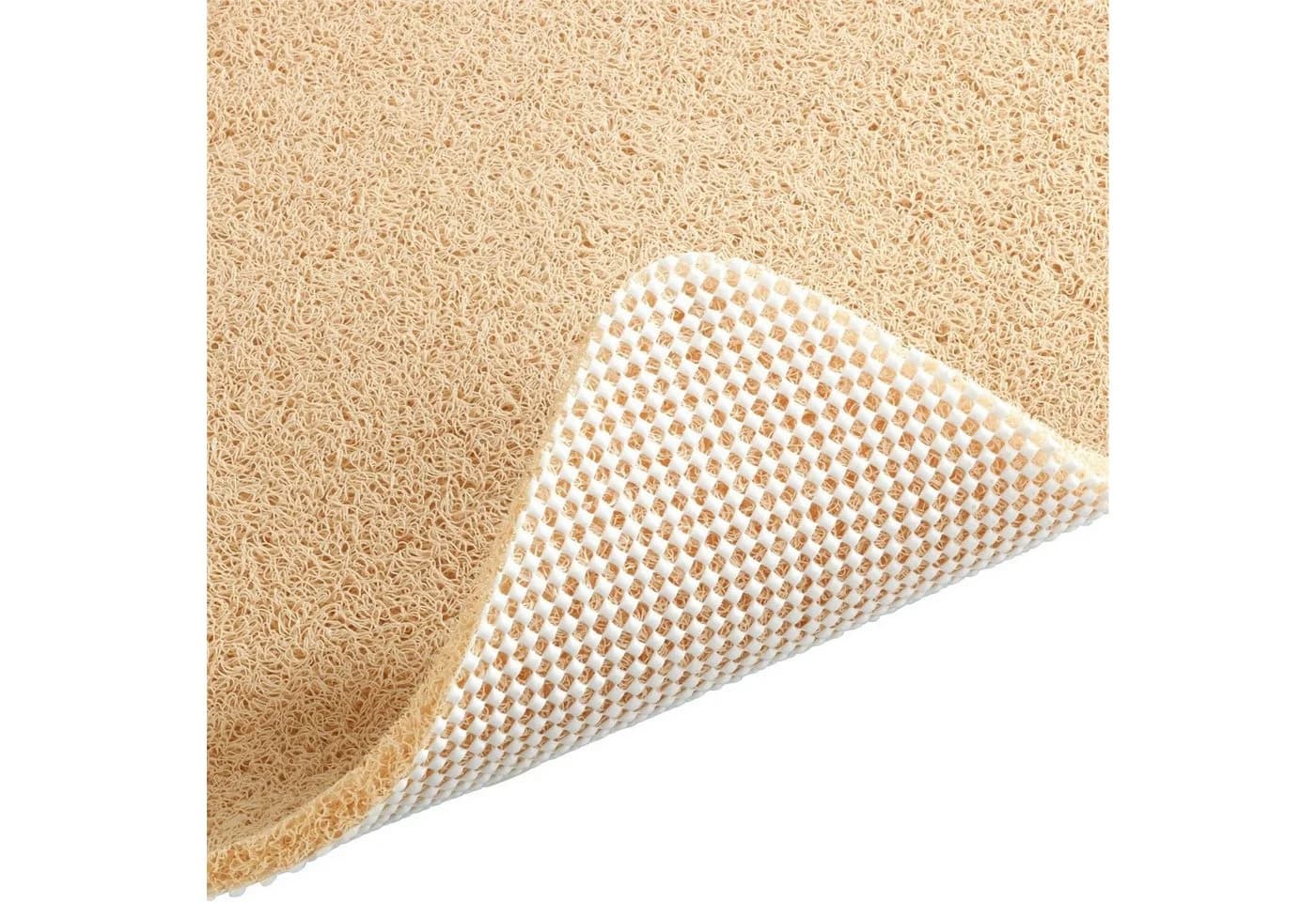 WENKO Wellness Fußmatte Beige Rutschfest Kunststoff