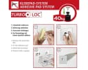 WENKO WC-Garnitur Turbo-Loc Quadro Weiß/Schwarz ohne Bohren Bild 5