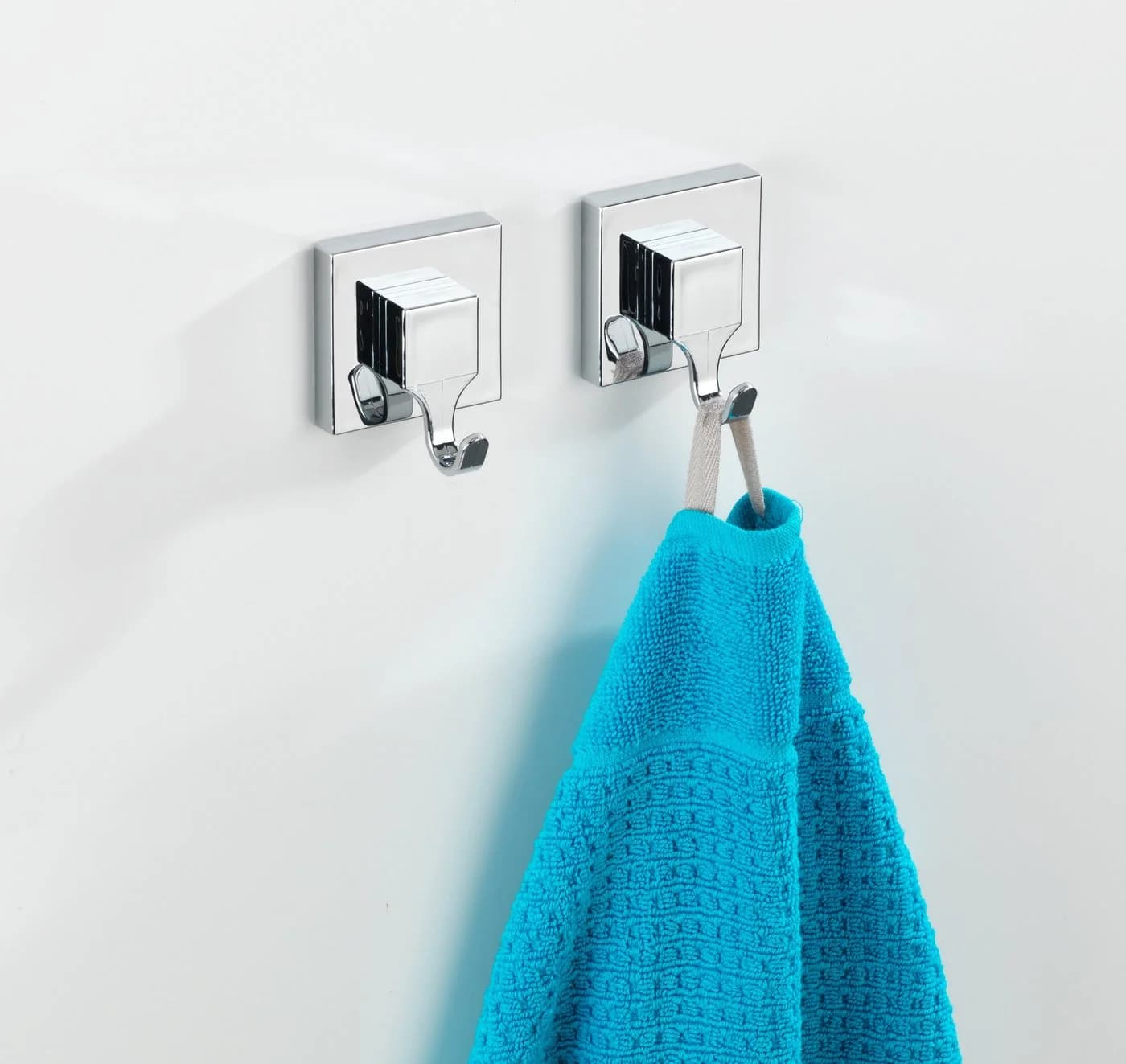 WENKO Wandhaken Vacuum-Loc® 2er Set Silber Chrom