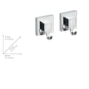 WENKO Wandhaken Vacuum-Loc® 2er Set Silber Chrom Bild 5