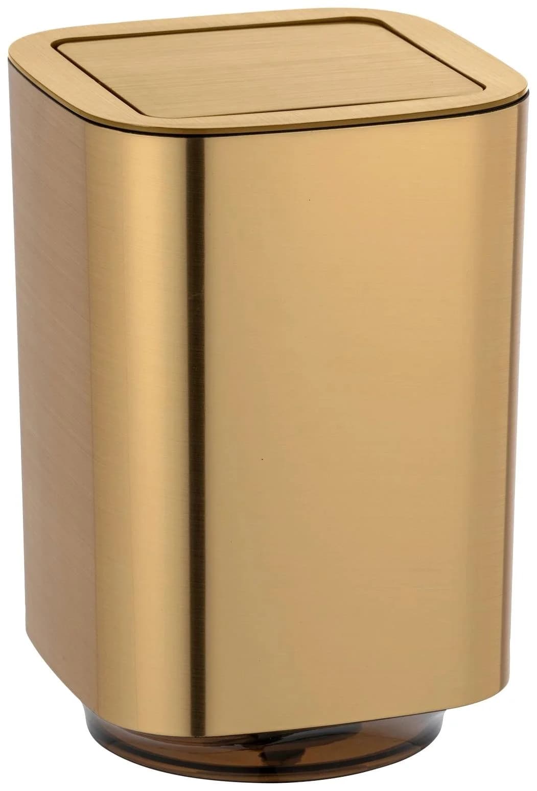 WENKO Kosmetikeimer Auron Gold mit Schwingdeckel