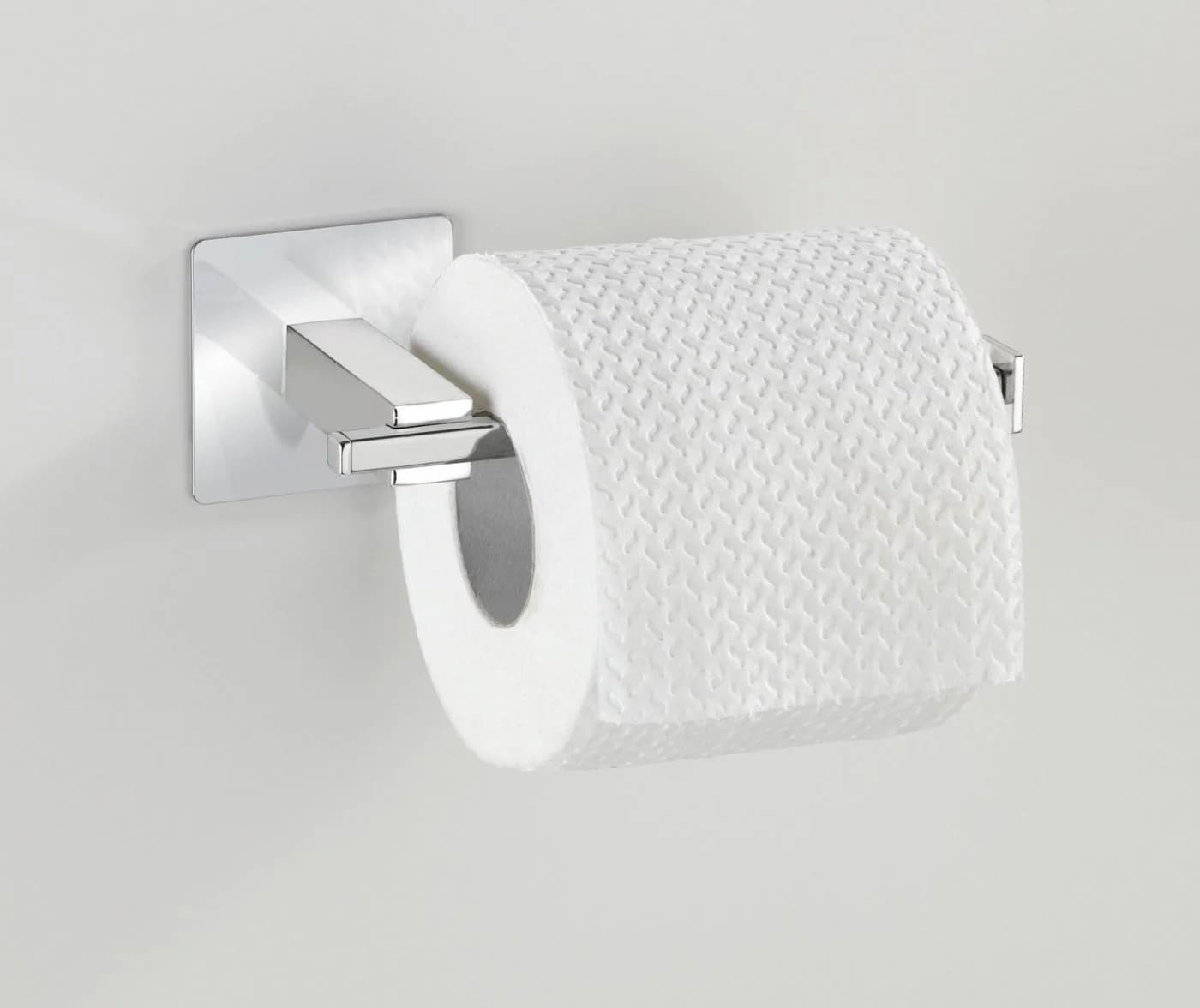 WENKO Toilettenpapierhalter Turbo-Loc Quadro Silber Edelstahl - Bild 3
