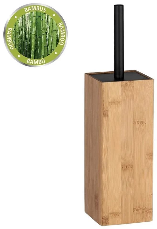WENKO WC-Garnitur Padua Bambus Schwarz - Bild 2