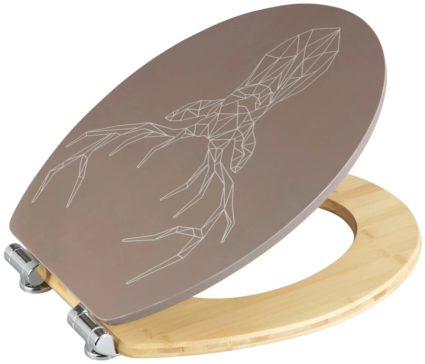 Wenko Premium WC-Sitz Mod. Stag MDF/Bambus Hirsch-Motiv