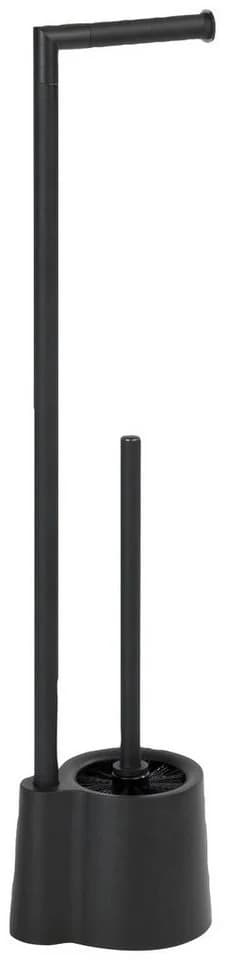 WENKO WC-Garnitur Avola Schwarz Edelstahl Kunststoff 2-in-1 - Bild 2
