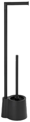 WENKO WC-Garnitur Avola Schwarz Edelstahl Kunststoff 2-in-1 Bild 3