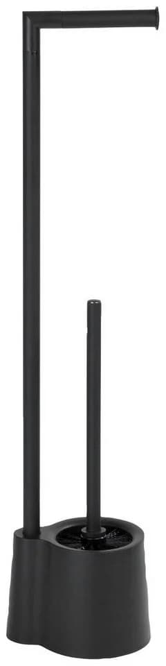 WENKO WC-Garnitur Avola Schwarz Edelstahl Kunststoff 2-in-1 - Bild 3
