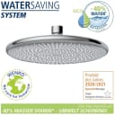 WENKO Regenduschkopf Watersaving System Silber Chrom Bild 3