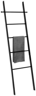 Wenko Handtuchleiter Loft Bambus Schwarz Bohrfrei Bild 3