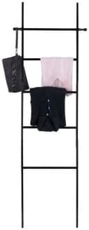 Wenko Handtuchleiter Loft Bambus Schwarz Bohrfrei Bild 4