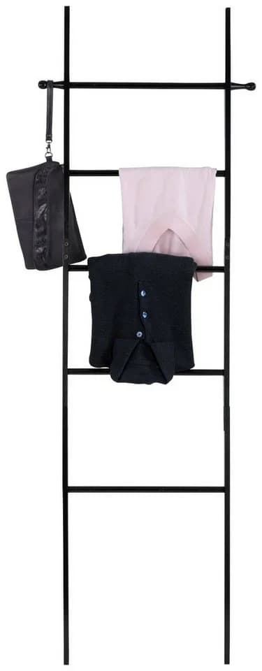 Wenko Handtuchleiter Loft Bambus Schwarz Bohrfrei - Bild 4