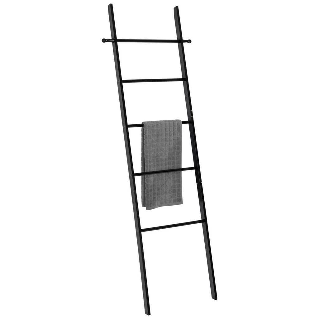 Wenko Handtuchleiter Loft Bambus Schwarz Bohrfrei - Bild 5