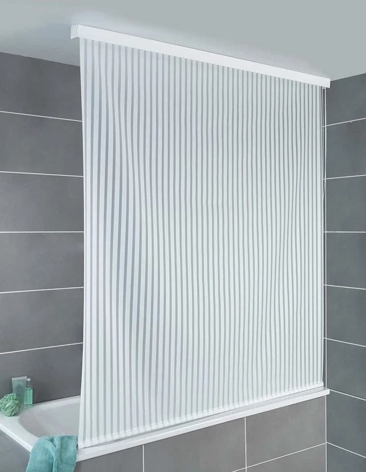 WENKO Duschrollo Weiß PEVA mit Aluminiumkassette - Bild 2