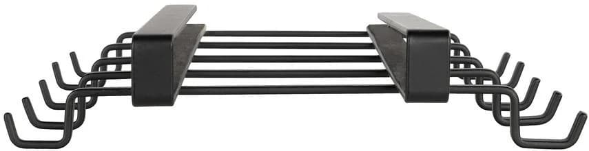 WENKO Tassenhalter für 10 Tassen Schwarz Metall Schrankeinsatz