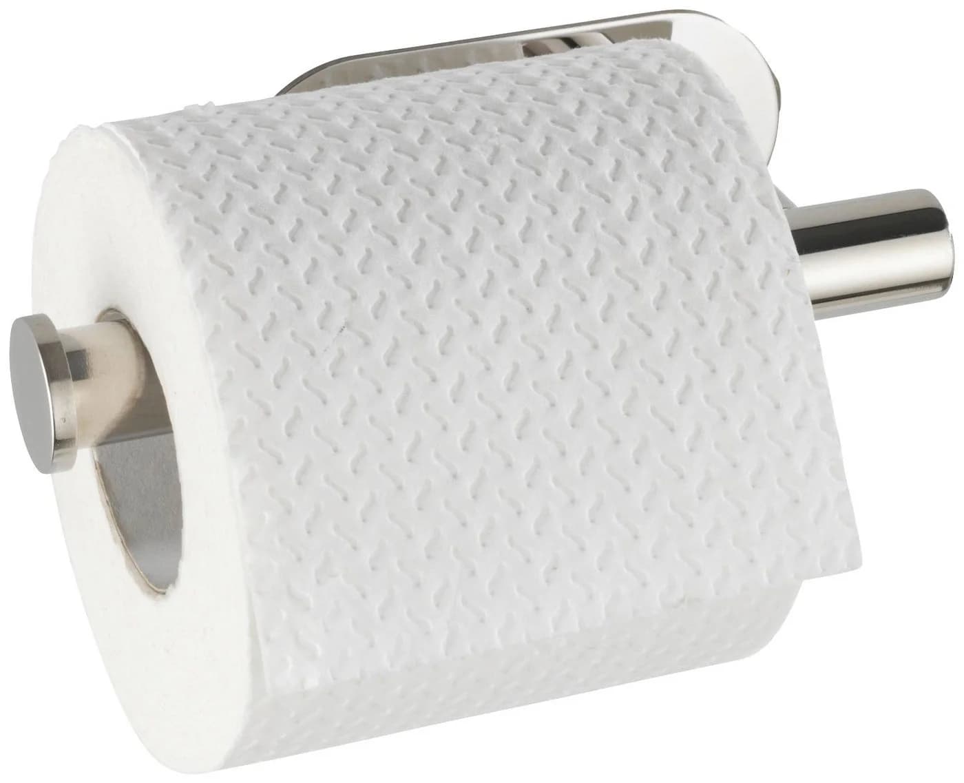 WENKO Toilettenpapierhalter Orea - Bohrfrei Edelstahl Silber