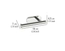 WENKO Toilettenpapierhalter Orea - Bohrfrei Edelstahl Silber Bild 5