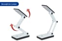 Maximex LED Schreibtischlampe faltbar weiß stufenlos verstellbar Bild 5