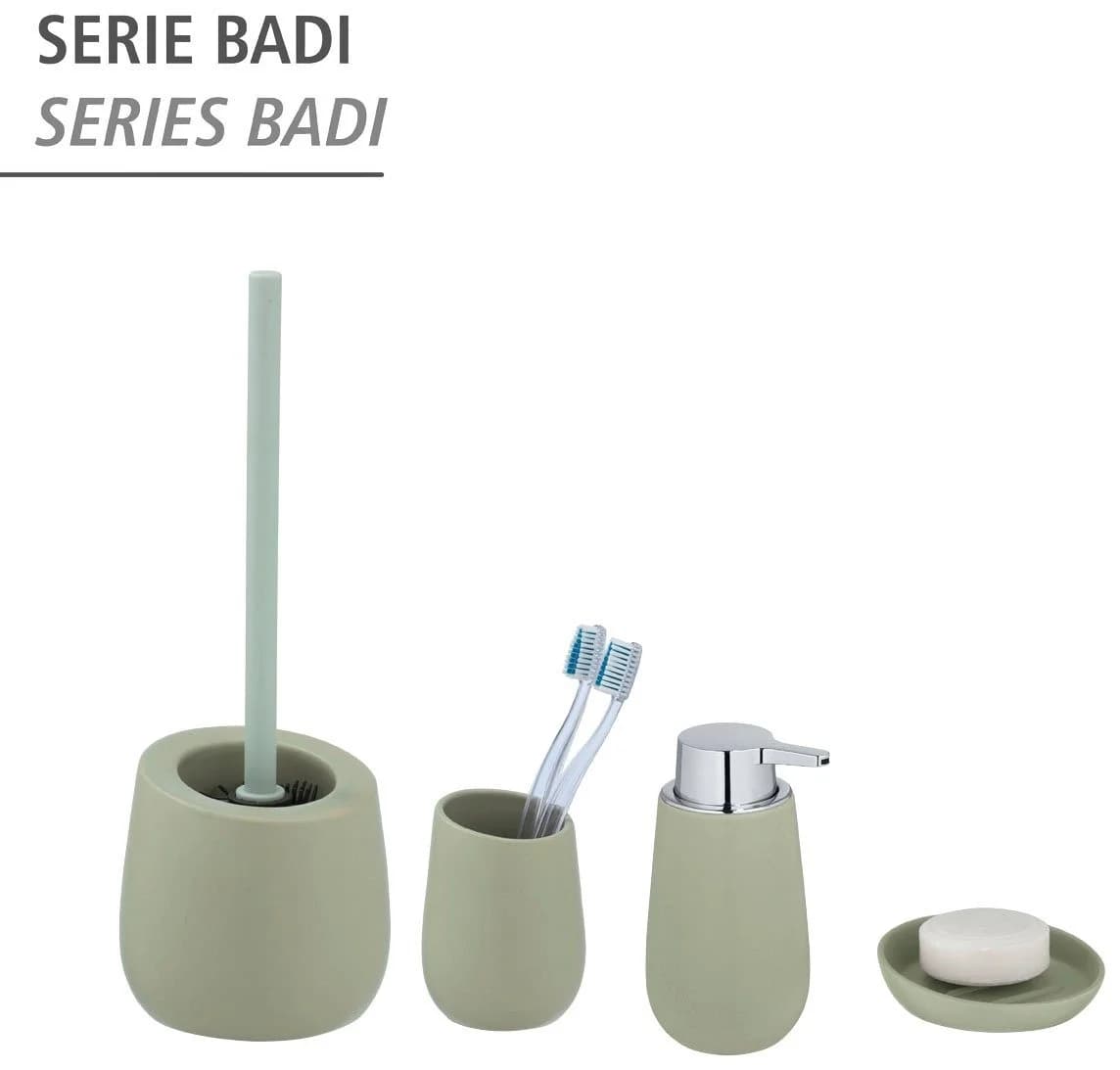WENKO Seifenspender Badi Lindgrün Keramik 320 ml - Bild 5