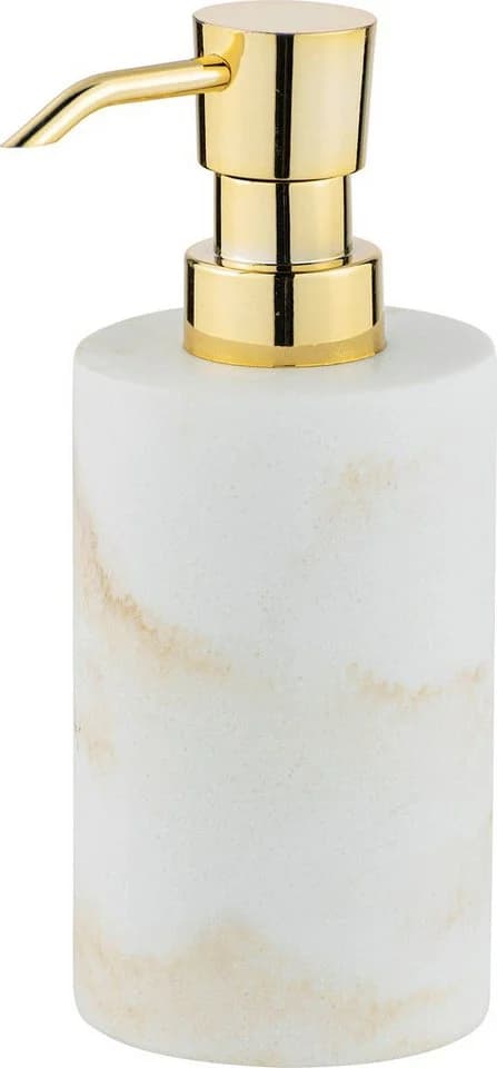 WENKO Seifenspender Odos Weiß/Gold Marmor-Design 290 ml - Bild 2