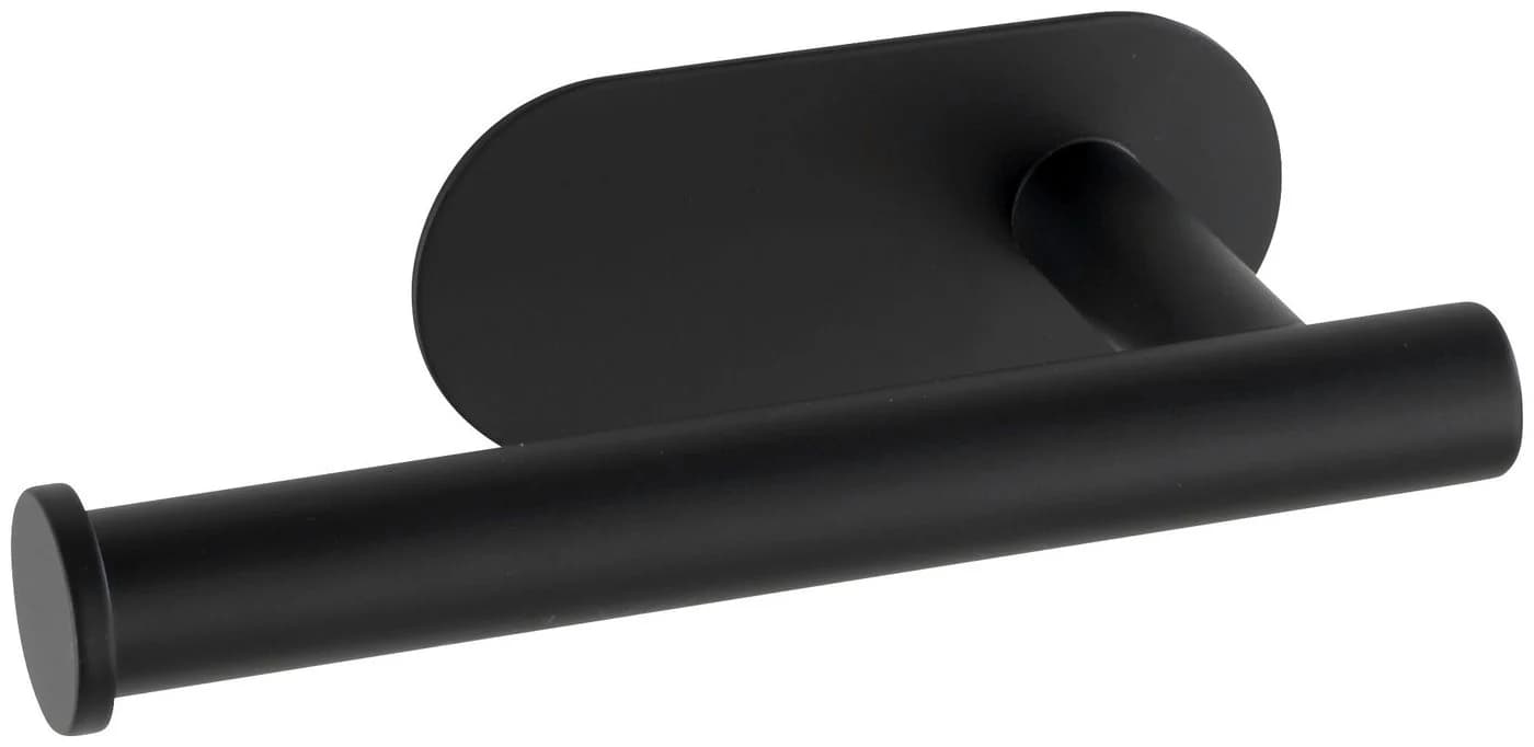 WENKO Toilettenpapierhalter Orea Schwarz Edelstahl ohne Bohren - Bild 2