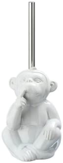 WENKO WC-Garnitur Monkey Keramik Weiß mit Silikon-Bürste Bild 2