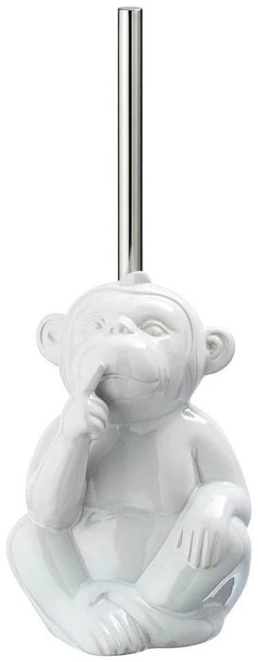 WENKO WC-Garnitur Monkey Keramik Weiß mit Silikon-Bürste - Bild 2