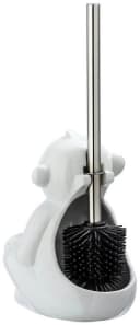 WENKO WC-Garnitur Monkey Keramik Weiß mit Silikon-Bürste Bild 3