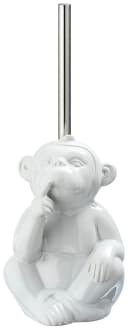 WENKO WC-Garnitur Monkey Keramik Weiß mit Silikon-Bürste Bild 4