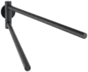 WENKO Handtuchhalter Bosio 2 Stangen Industrial Style Silber Bild 1