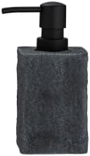 WENKO Seifenspender Villata Grau 300ml Naturstein-Optik Bild 2