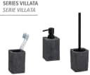 WENKO Seifenspender Villata Grau 300ml Naturstein-Optik Bild 3
