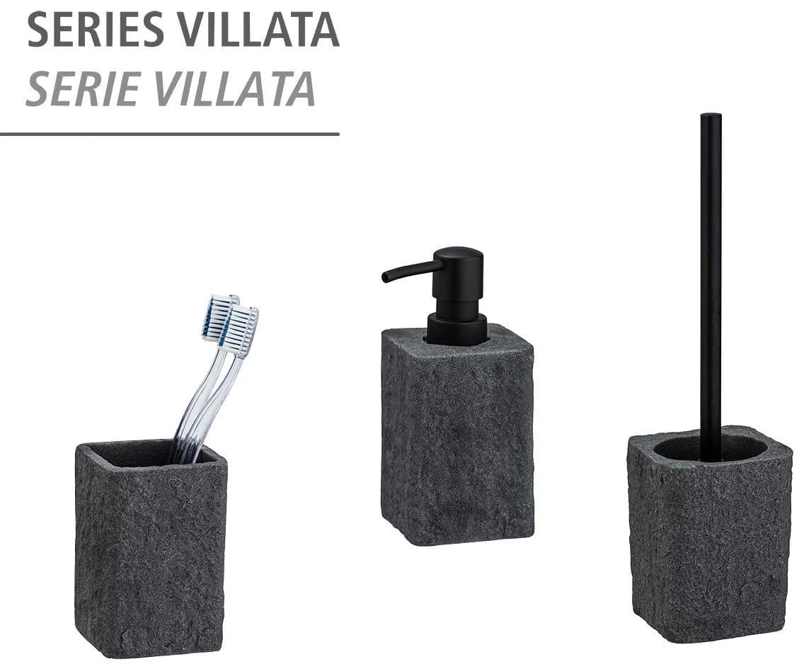 WENKO Seifenspender Villata Grau 300ml Naturstein-Optik - Bild 3