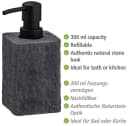 WENKO Seifenspender Villata Grau 300ml Naturstein-Optik Bild 4