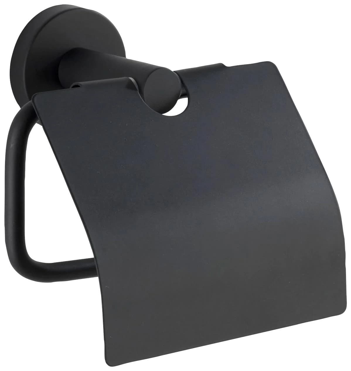 WENKO Toilettenpapierhalter Bosio Black Edelstahl Industrial Style