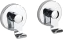 WENKO Wandhaken Vacuum-Loc® Irun 2er Set Silber Chromfrei Bild 2