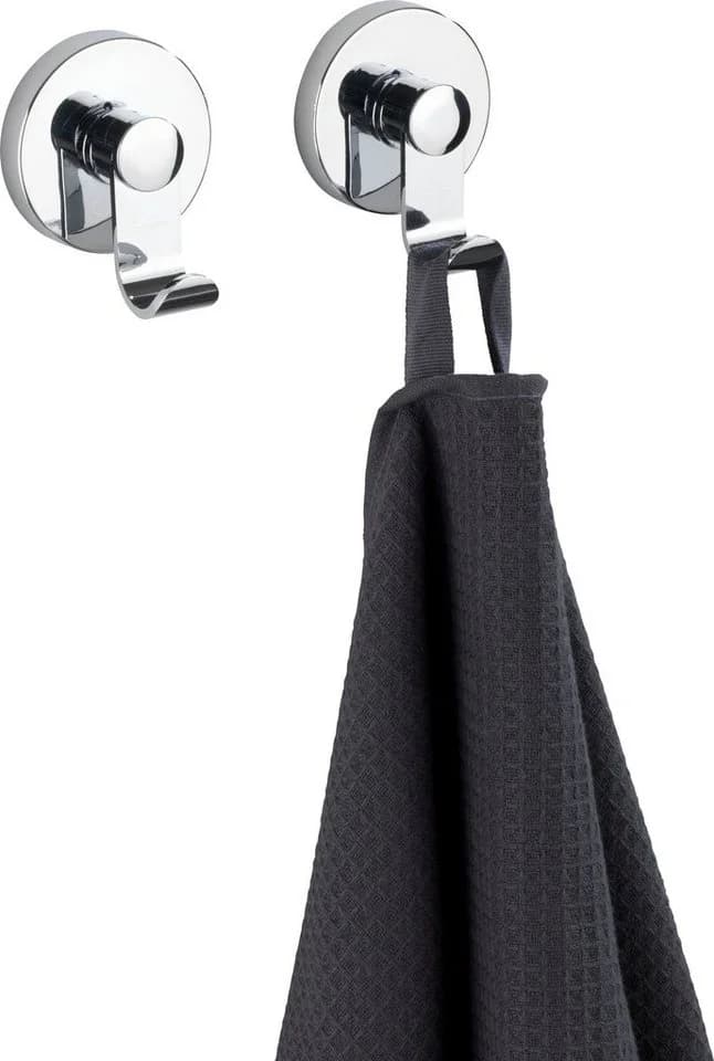WENKO Wandhaken Vacuum-Loc® Irun 2er Set Silber Chromfrei - Bild 4