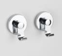 WENKO Wandhaken Vacuum-Loc® Irun 2er Set Silber Chromfrei Bild 5