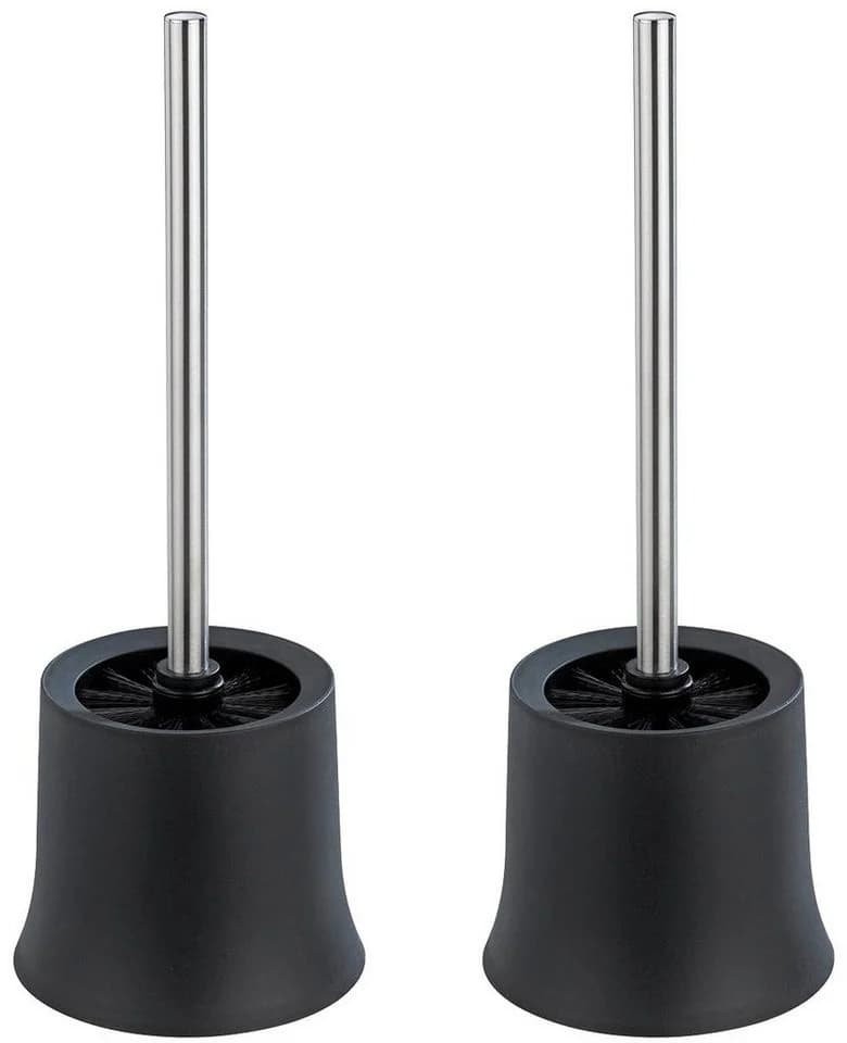 WENKO WC-Garnitur Basic Schwarz Set 1-tlg. Modernes Design - Bild 2