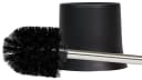 WENKO WC-Garnitur Basic Schwarz Set 1-tlg. Modernes Design Bild 4