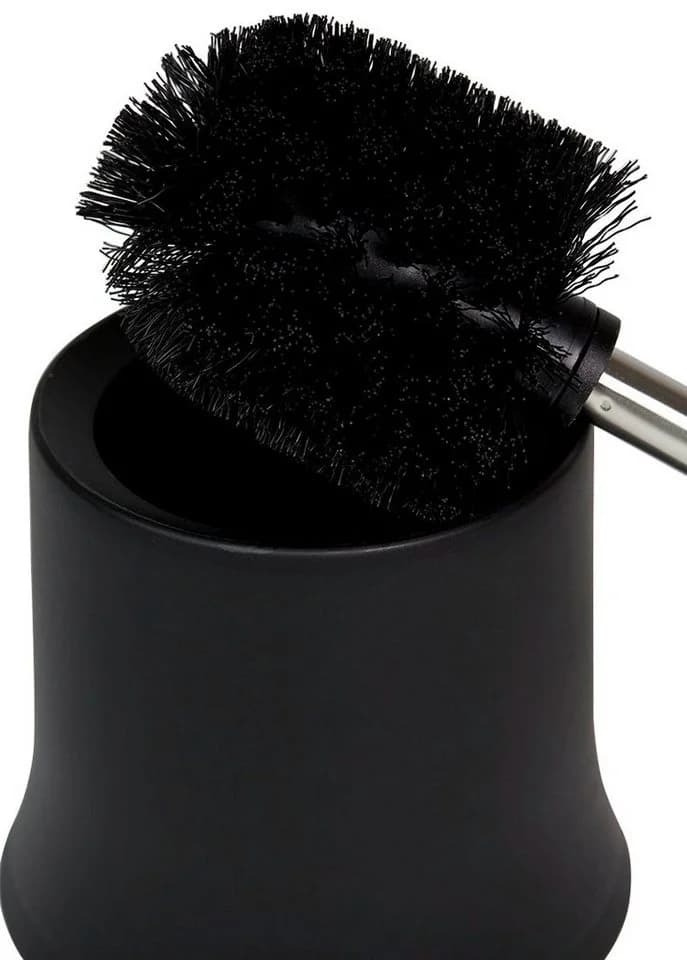 WENKO WC-Garnitur Basic Schwarz Set 1-tlg. Modernes Design - Bild 5