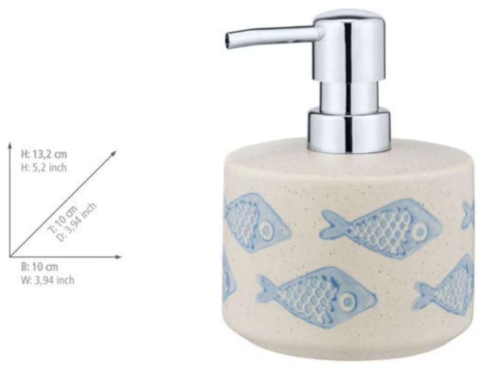 WENKO Seifenspender Aquamarin Blau Keramik Dosierspender 475 ml - Bild 5
