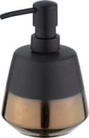 WENKO Seifenspender Brandol Keramik Schwarz Matt Kupfer 450ml Bild 2