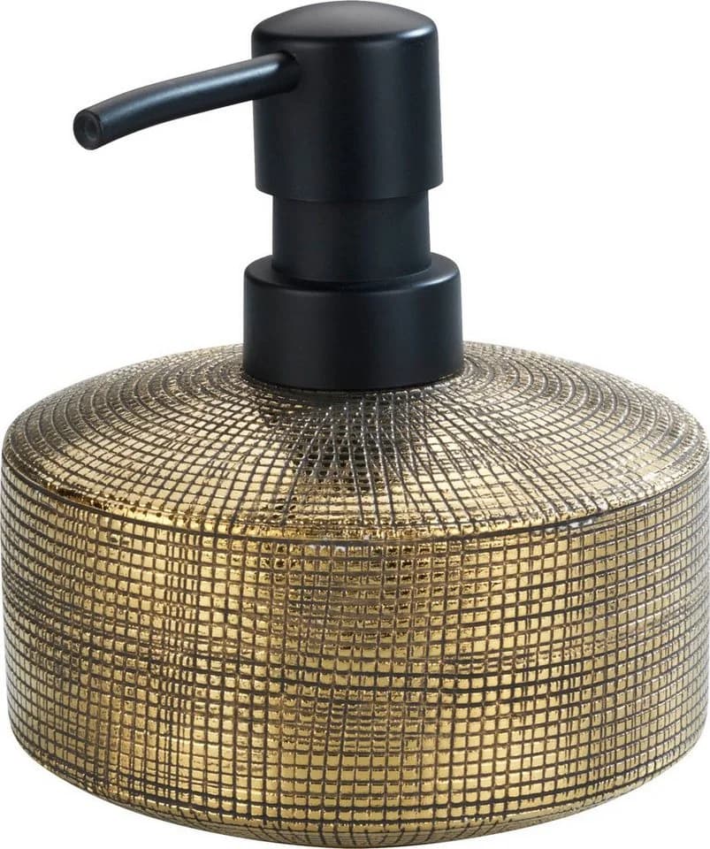 WENKO Seifenspender Rivara Gold Keramik Handbemalt 400 ml - Bild 2