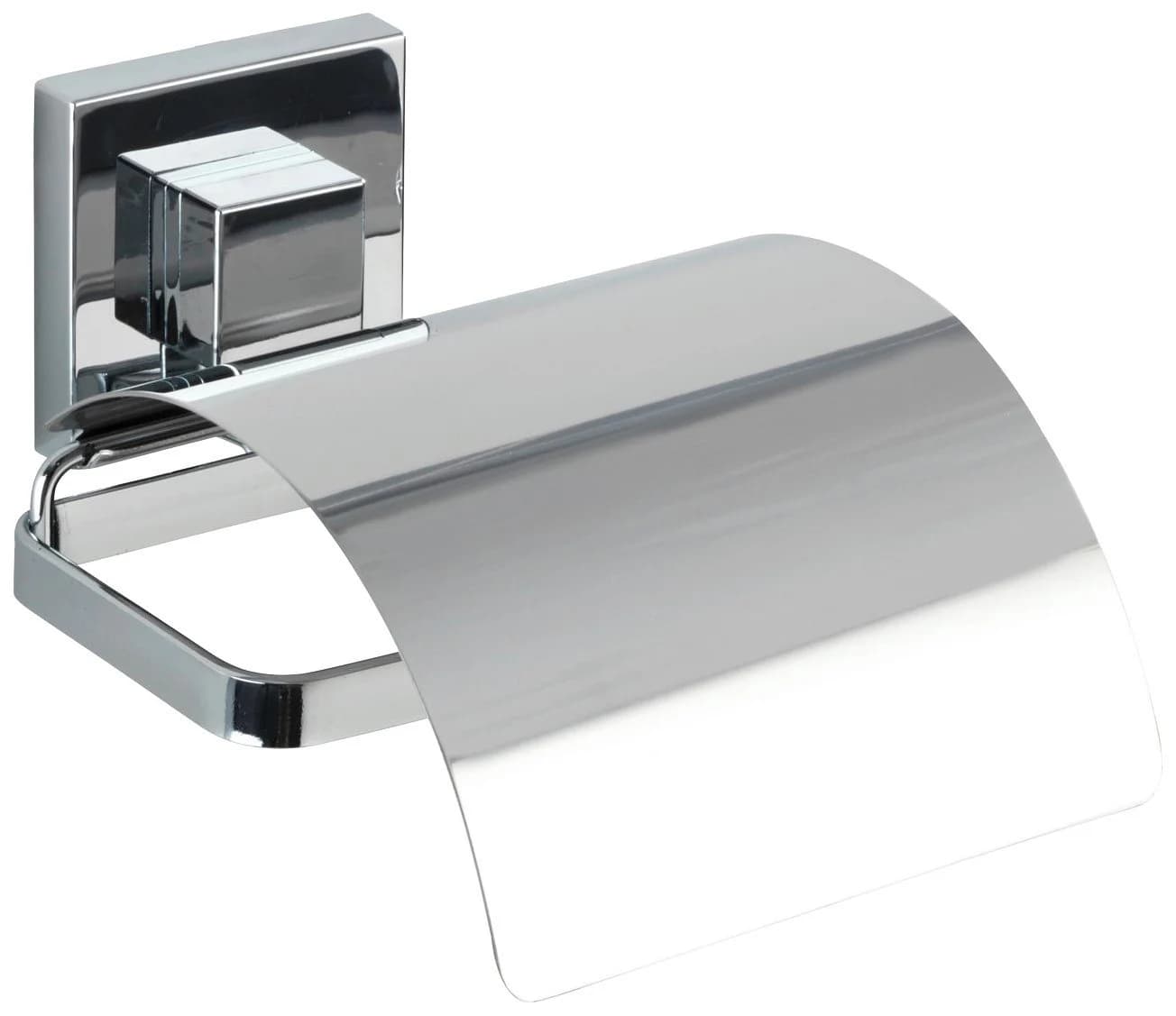 WENKO Badaccessoire-Set Vacuum-Loc Quadro silber Edelstahl 2-teilig