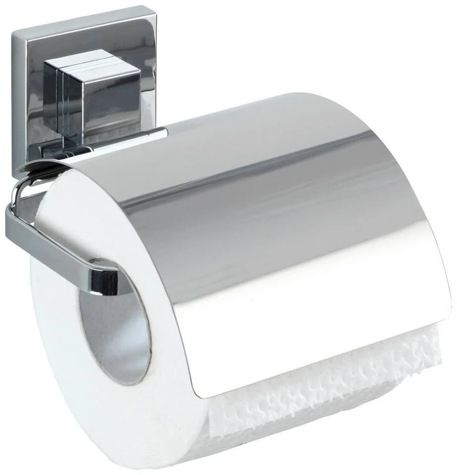 WENKO Badaccessoire-Set Vacuum-Loc Quadro silber Edelstahl 2-teilig - Bild 3